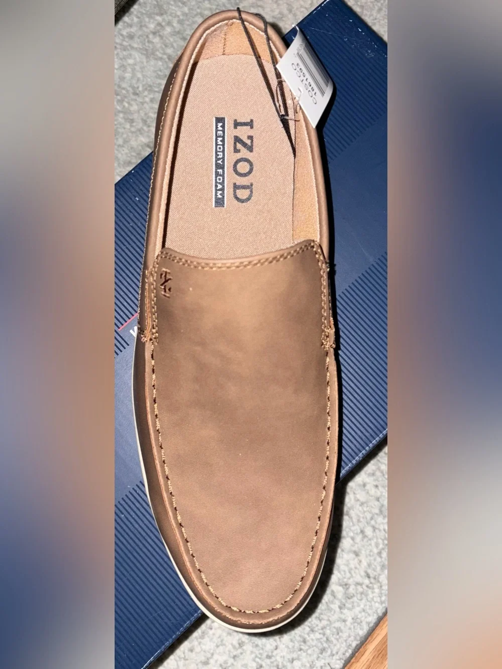 Izod Men's Tan/Brown Slip-On Casual Loafers
